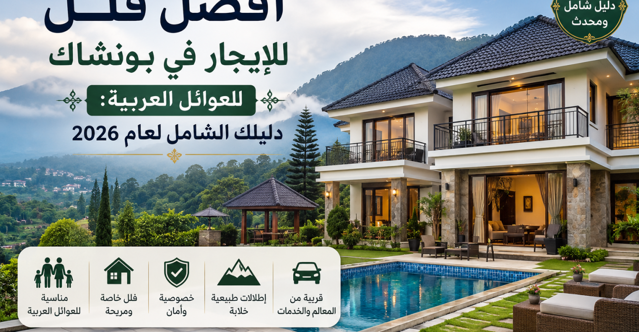 أفضل فلل للإيجار في بونشاك للعوائل العربية: دليلك الشامل لعام 2026