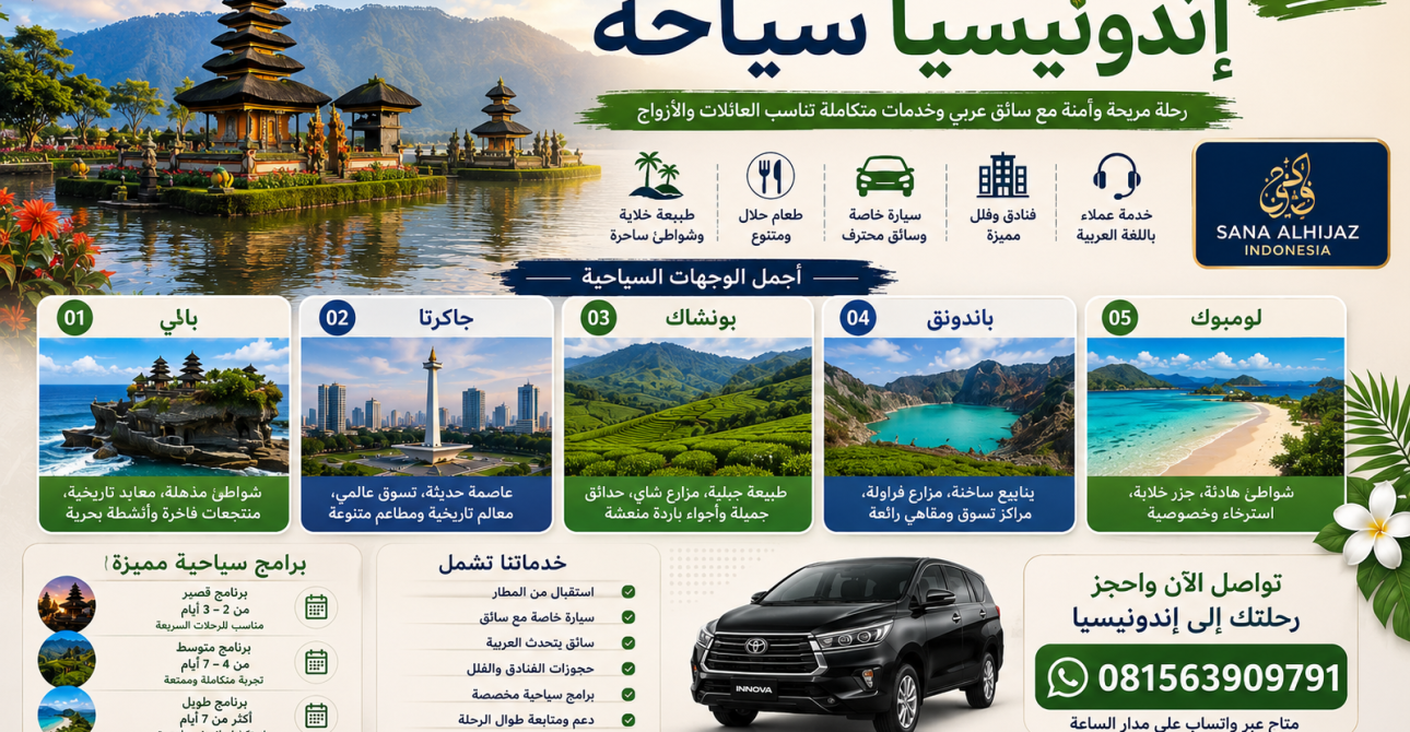 إندونيسيا سياحة 2026 | دليلك الشامل لاكتشاف أجمل الوجهات السياحية في إندونيسيا